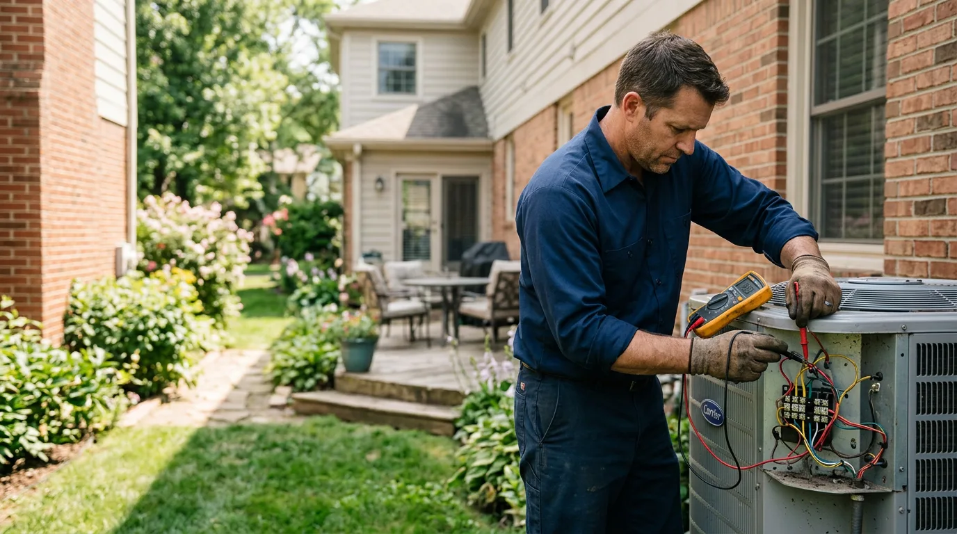 HVAC technician working near Chester, PA